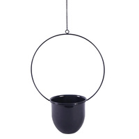 Pot de fleurs mural conique moderne en fer, finition thermolaquée verte, pour plantes succulentes, décoration de jardin, jardinière suspendue d'intérieur
