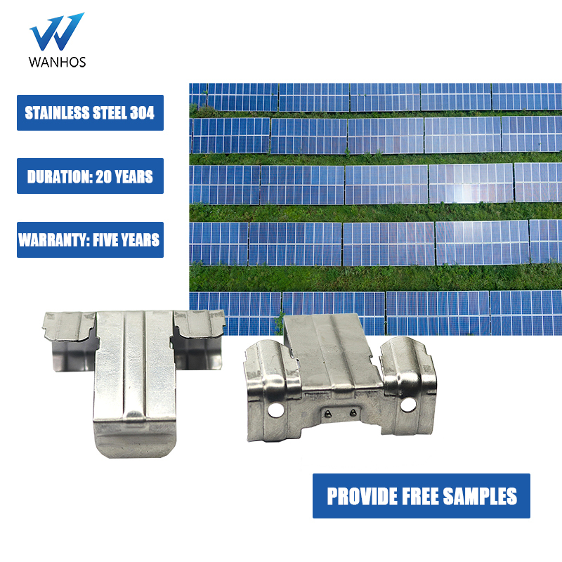 30/35/40mm Solar Panel Accessories Sus304 Drain Solar Clip Quick Install Water Solar Panels Mounting Clip · image 2