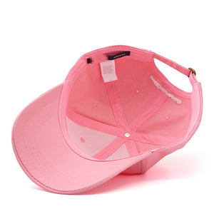 Casquette de sport de baseball rose en coton 100% brodé de haute qualité, à visière incurvée pour femme, certifiée BSCI, tissu courant, vente chaude - Product Image 5