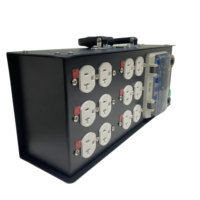 Boîte de distribution d'alimentation portable FCONNR SS2-50 50A avec entrée 50A et 6 sorties NEMA-20 US Edisons