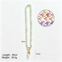 Colliers de mode C&J Summer Dopamines faits à la main avec perles, breloques florales, coquillages, conques, cœurs et ananas, bijoux fins pour femmes