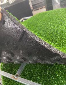 Gazon artificiel de haute densité <span class=keywords><strong>pour</strong></span> terrain de football de simulation de gym, gazon extérieur résistant à l'usure, motif de cryptage numérique - Product Image 2