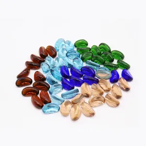 Cashew Stone Aquarium Landscape Shaped Glass Beads Irregular Cashew Stone Flat Beads 1.5-2.5mm