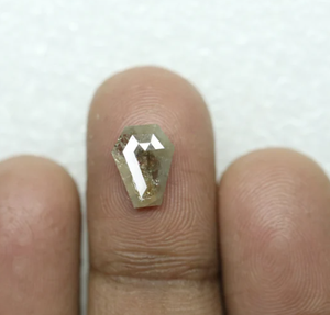 Diamant de haute qualité 1.41 carats naturel lâche rustique cercueil Rose coupe diamant pour bijoux diamant pour mariage - Product Image 3