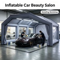 Stand publicitaire gonflable en PVC avec fenêtres transparentes, conception multi-chambres pour les expositions, les événements et la promotion