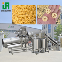 Ligne de production de snacks de riz extrudés à double vis, machine à snacks de formes spéciales (rondes, carrées) à changement rapide de moule