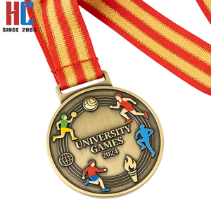 Médaille de compétition sportive universitaire personnalisée en métal émaillé pour jeunes, fabriquée en usine depuis 20 ans - Product Image 5