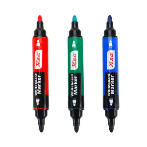 Pennarelli per Lavagna a Doppia Punta, 3 Colori con Nero, Cancellabili, a Base d'Acqua, Alta Capacità, Punta Larga - Product Image 4