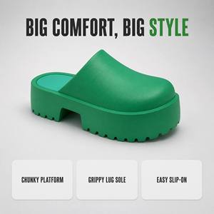 <span class=keywords><strong>Sandales</strong></span> sabots compensées en EVA pour femmes, mules à semelle épaisse, chaussures de jardin imperméables, légères et antidérapantes - Product Image 4