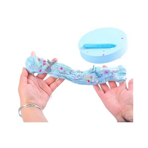 Cross-border Explosions 200ml Ice Cream Mermaid Yellow Oild <b>Slime</b> Set Children's Educational Decompression <b>Toy</b> DIY Set - Product Image 5