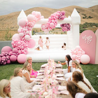 Pvc matériel fête blanc commercial location gonflable videur mariage haute qualité 6ft rebond maison bambin adultes sauter maison