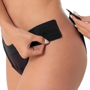 Ropa Interior Ecológica de Bambú Reciclado, Teñido Liso, para Uso Diario, 4 Capas, Sin Necesidad de Desprenderse, 3 Filas de Broches, Cintura Media, Protección Lateral a Prueba de Fugas - Product Image 4