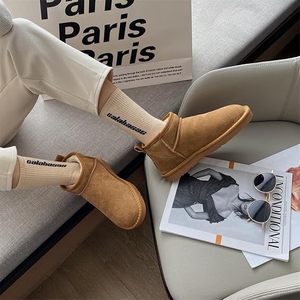 Bottes d'hiver classiques <span class=keywords><strong>pour</strong></span> femmes Uggly de haute qualité, en cuir véritable, fourrure et laine, pantoufles d'hiver, chaussures d'hiver <span class=keywords><strong>pour</strong></span> femmes, bottes de <span class=keywords><strong>neige</strong></span> d'hiver - Product Image 4