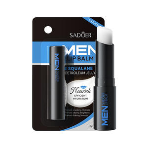 Baume à lèvres SADOER pour hommes au squalane et pétrolatum, enrichi en vitamine E, pour soulager la sécheresse des lèvres en automne et en hiver, taille standard, transfrontalier - Product Image 5
