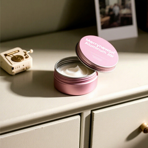 Merrynewon Customised Wholesale Eco-friendly <b>Aluminum</b> Jars Screw Cap Face Cream Skin Care Cosmetic Packaging Custom Size Color - Product Image 1