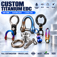 Vis à tête hexagonale en titane BIAOPAI pour ceinture en cuir, porte-clés, matériel EDC, vis de fixation personnalisée, étanche