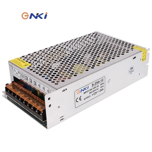 อะแดปเตอร์ไฟ AC-DC 20A S-240-12 12V ประสิทธิภาพ90% 60K-90kHz สำหรับใช้ในบ้านอัจฉริยะใช้ในอุตสาหกรรม CE FCC ROHS สำหรับ220/110V AC - Product Image 1