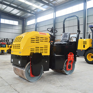 Compactador asférico vibratorio hidráulico de doble rueda de acero para suelo - Product Image 1