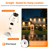 Downlight LED Empotrable Redondo Blanco de Alta Calidad, Antideslumbrante, 12W, Metálico, para Techos de Hoteles e Ingeniería
