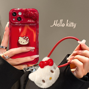 <span class=keywords><strong>Funda</strong></span> para Teléfono Apple 17 16PRO 15 con Diseño de Gato 3D de Moda, con Correa Colgante de Peluche y Espejo Abatible 14 - Product Image 1