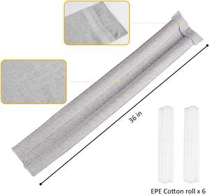 Bouchon de tirage sous la <span class=keywords><strong>porte</strong></span>, blocage du bruit pour sceller le bas des portes, balayage réglable, bouchon d'air <span class=keywords><strong>froid</strong></span> de <span class=keywords><strong>porte</strong></span> - Product Image 6