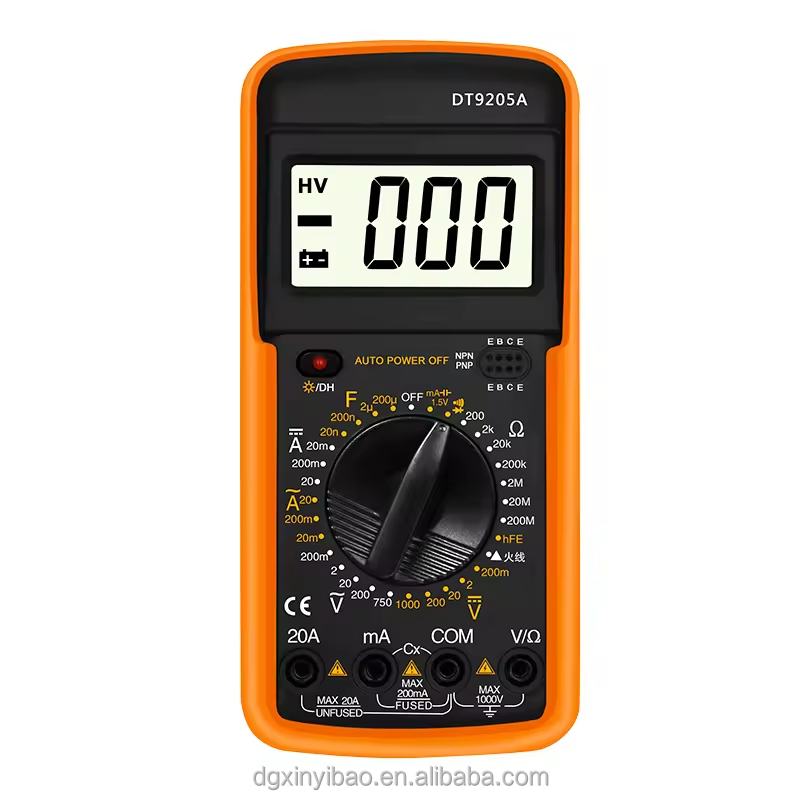 2024 новый продукт DT9205A AC/DC тестер напряжения измеритель тока цифровой умный мультиметр тестер сопротивления Карманный мультиметр