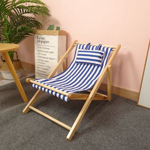 Sedie pieghevoli in legno a righe bianche e nere sedie da campeggio in legno massello da esterno regolabili portatili da campeggio - Product Image 5
