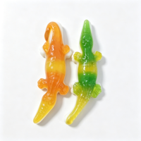 OEM / ODM Bonbons gélifiés aux fruits en forme de crocodile, grand sac, multicolores, forme de dessin animé