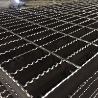 Pelat Grating Baja Anti Selip Bergerigi XG, Grating Batang Logam Tugas Berat, Kekuatan Tarik Tinggi, Bersertifikasi ISO9001/CE untuk Tangga