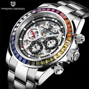 Orologio PAGANI DESIGN 1653 Novità Business Multifunzione Meccanico Automatico con Movimento a Vista in Acciaio Inossidabile - Product Image 1