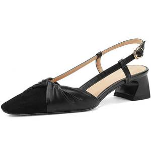 Wholesale Women Pumps Shoes New Designer High Heeled Pointed Medium Heel - Word Belt Fashion Woman - Product Image 5