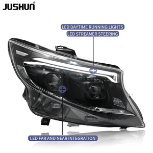 Faro LED JUSHUN para <span class=keywords><strong>Mercedes</strong></span> Benz <span class=keywords><strong>Vito</strong></span> 2016-2023 W447, faro delantero DRL, lente de proyector, accesorios modificados dinámicos - Product Image 4