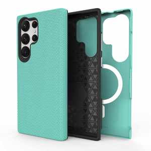 Funda Protectora Antigolpes y Antideslizante para Samsung Galaxy S26 Ultra - Verde Menta, Protección Total, TPU+PC - Product Image 3