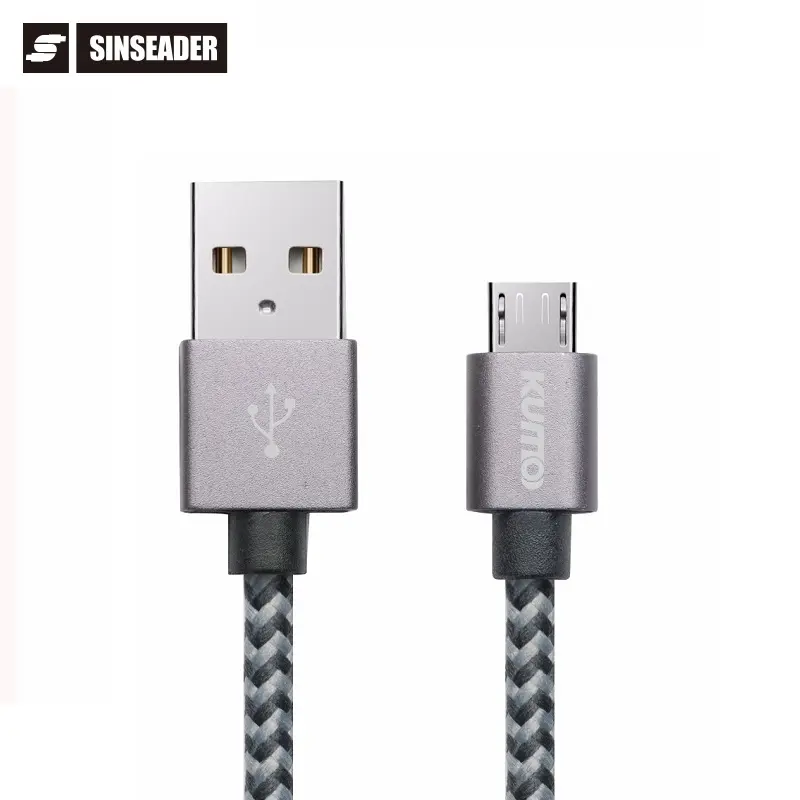 Daten des Aluminium gehäuses und Aufladen Sync Micro USB auf 2.0 Typ A USB-Stecker für USB-Ladekabel für Mobiltelefone