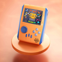 Consola S1 Consola de juegos portátil 3,0 pulgadas IPS Pantalla a color Estilo Arcade Consola de juegos portátil con 666 Videojuego Retro Mini