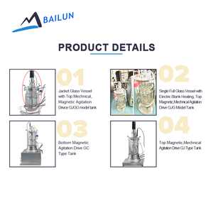 Biorreactor Fermentador de Doble Pared con Aislamiento de Vidrio de 10L, Tanque Agitado de Vidrio con Precio para Investigación Microbiana y Suspensión - Product Image 2