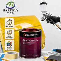 Peinture automobile 2K haute couvrance couleur unie, résistante aux intempéries, couche de finition acrylique pour voiture, pigment stable, liquide en spray Ruijing pour auto