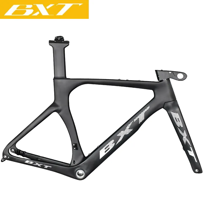 Bingkai sepeda karbon TT t1000 serat karbon penuh uji coba waktu OEM Triathlon Track Disc rem karbon jalan TT Frameset