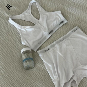 F240284 Set Loungewear Personalizzato da Donna 2 Pezzi: Top Yoga, Reggiseno Sportivo e Leggings Corti per Donna - Set Estivo 2026 - Product Image 3