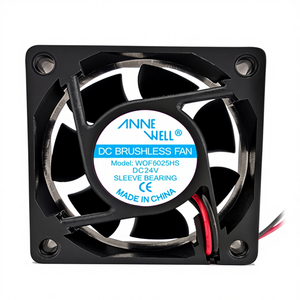Ventiladores de Resfriamento Mini Centrífugos Axiais Silenciosos 24v DC 6025 com Rolamento de Mangueira OEM/ODM Pequeno Ventilador Portátil Inversor - Product Image 1