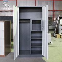 Armoire à meubles en métal multicolore, casier en acier pour l'école, dortoir, bureau, armoire à vêtements, vente en gros