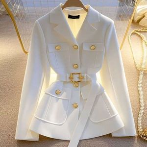 2025 nuevo traje de cintura ceñida chaqueta de mujer Casual versátil de moda único y <span class=keywords><strong>elegante</strong></span> traje abrigo para damas - Product Image 2