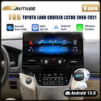 Pantalla de Radio para coche Android 13 de 17 pulgadas para TOYOTA LAND CRUISER 200 LC200 LC300 2007-2015 reproductor de vídeo Multimedia GPS automotriz