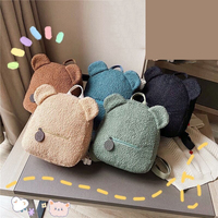 Sac à dos en peluche personnalisé avec logo, mini-sac à dos ours en peluche pour tout-petits, sac d'école mignon pour enfants garçons et filles