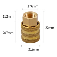 Quick Release Metal Tire Inflation Chuck Auto Locking Brass Connector Thread for Truck Motorcycle Tire Repair Tool