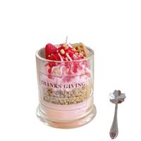 Bougie parfumée créative en cire de soja en forme de dessert glacé – Écologique, faite à la main, cadeau de Pâques ou de remise de diplôme, décoration de bar parfumée pour la maison