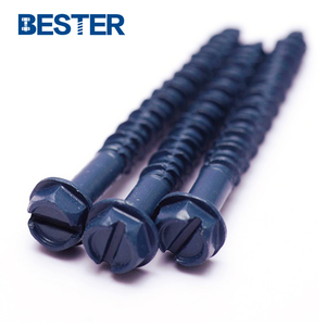 Acero inoxidable SS 410 cabeza de arandela hexagonal ranurada ancla de hormigón azul Tapcon tornillo de mampostería <span class=keywords><strong>para</strong></span> <span class=keywords><strong>ladrillo</strong></span> - Product Image 5
