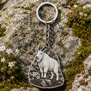 Portachiavi Personalizzato 3D in Rilievo con Fauna Selvatica, in Smalto, Premium, in Lega <span class=keywords><strong>di</strong></span> Zinco Argento Anticato, Lince e Lupo, Souvenir per Regalo e Collezione - Product Image 1