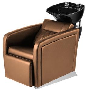 Nouvelle chaise de lavage en cuir synthétique durable anti-taches pour lavabo en porcelaine, couleurs personnalisables, levage manuel des pieds, pour salon - Product Image 4