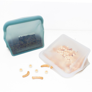 Sac de voyage réutilisable en silicone de grande capacité, de qualité alimentaire, pour bébés et enfants, sac de rangement en silicone - Product Image 2